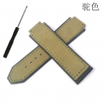 Asenda rihmad Hublot Big Bang Classic Fusionile 25mm * 19mm pandlaga 22mm mattnahast kellarihmaga tagak&uuml;ljel kummist kellarihm camel color 25-19-22mm