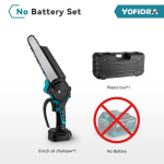 YOFIDRA 8-tolline harjadeta elektriline kettsaag juhtmeta laetav puidut&ouml;&ouml;tlemise aiasae t&ouml;&ouml;riist Makita 18 V aku jaoks No Battery NO Plug