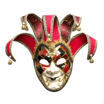 Halloweeni Mardi Gras Mask Cosplay Kost&uuml;&uuml;m Rekvisiidid Loov maskeraadi n&auml;gu peo&otilde;htuks punane