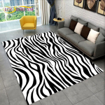 3D-v&auml;rviline sebramustriga vaip, vaibavaip elutoa diivani, kontori uksemattide kaunistamiseks, laste libisemiskindel p&otilde;randamatt 160cm x 200cm
