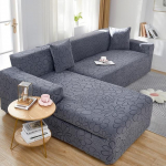 Elastne žakaardiivani kate elutoa jaoks L-kujuline nurgadiivani kate Paks diivani diivani kate 1 Seater 90-140cm