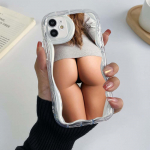 Samsung Galaxy A24 A14 iPhone 15 14 13 Xiaomi Poco X5 Redmi 13c 12C Huawei Honor 90 telefoni&uuml;mbrised A27 Girl disain eksklusiivne Kreem muster Pehme &uuml;mbris for iPhone 6 valge