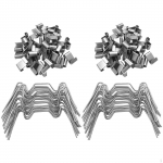 Vastupidavad roostevabast terasest kasvuhooneklaasist klambrid muru ja terrassi jaoks Z 25pcs W 25pcs