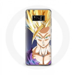 &Uuml;mbris Samsung Galaxy S8 plus Dragon Ball Manga Goku Angry Face jaoks