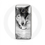 &Uuml;mbris Samsung Galaxy S6 edge Wolf Duo loomadele