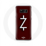 &Uuml;mbris Samsung Galaxy S8 Plus Ozark Season 4 Logo Z jaoks, valge punane taust valge