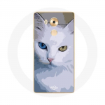 &Uuml;mbris Huawei Mate 8 T&uuml;rgi kaubiku Cat jaoks sinise silma ja kollase silmaga