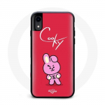Coque pour Iphone XS Max BTS Bangtan Gar&ccedil;ons BT21 Cooky Fond Rouge