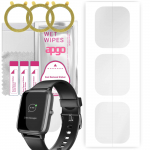 3x apgo Hydrogel Screen Protector for Hama Fit Watch 5910, Hydrogel Film, with positioning layer easy installation