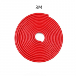 300 cm autoukse serva kriimustuskaitse ribakaitse, auto ukse kokkup&otilde;rkevastane riba terasest autokujulise autokaunistusega 3 meter Blue