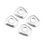 Door lock buckle decorative stickers keyhole stickers for BMW X3 X4 G01 G02 2018- Car Door Latch Lifter Pin Sequins SILVER 4pc white