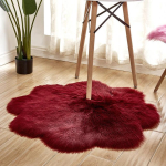 Vaibad Lillekujuline Vaip Kohev Palus Kodu T&auml;is Magamistuba Elutuba Kaunistus Laheaken Punane Valge Must Kunstvilla Vaip diameter 80cm beige