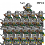 MOC Keskaegne s&otilde;jav&auml;earmee ehitusplokid Rooma s&otilde;duri m&otilde;&otilde;gafiguurid R&uuml;&uuml;tlid Kilp Relvad Aksessuaarid Tellised M&auml;nguasi