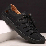 2024. aasta suvekingad meeste sandaalid ehtsast nahast lamedad libisemiskindlad suvepuhkus meeste jalatsid must kollane 39 must