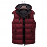 Mood Meeste S&uuml;gis Talvine Kapuutsiga Solid Outwear Vest jakk Tops Pluus L