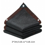 Nelja nurgaga varjega purjeka p&auml;ikesekaitse p&auml;ikesevarjuga privaatsus V&otilde;rguvarikatus perforeeritud r&otilde;du 3*3