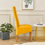 Sametisest riidest tooli kate XL suure suurusega pehme soe k&otilde;rge seljatoega tooli kate kodu s&ouml;&ouml;gitoa pulmahotelli banketi spandex 1pcs