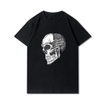Suures suuruses 30 mustriga puuvillane Harajuku meeste T-s&auml;rk Skull Print T-s&auml;rk &Uuml;markaelus T-s&auml;rk vabaaja topid XXXL
