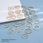 IF ME 28tk/komplekt S&uuml;damelaine s&otilde;rmuste komplekt naistele Tsirkoonist kullast s&otilde;rmused ehtetarvikud