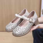 Kevad-suvi uue stiiliga ehtsast nahast vabaaja sandaalid naistele, &otilde;&otilde;nsad pandlaga rihmad, suured kingad, paksud kontsad naistele 34