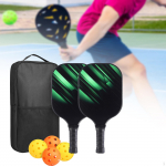 Pickleball Reketi k&auml;rgstruktuuri komplekt Standardne klaaskiust spordikingitus pallide ja