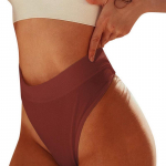 Naiste Seksikad Stringid Alusp&uuml;ksid K&otilde;rge v&ouml;&ouml;kohaga Tanga Alusp&uuml;ksid Pehmed G-String Pesu Naiste Alusp&uuml;ksid Puuvillased alusp&uuml;ksid M veinipunane v&auml;rv