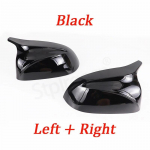 2Pcs Glossy Black carbon pattern Rear Side View Mirror Covers Shell Replacement For BMW X3 G01 ix3 X4 G02 X5 G05 X6 G06 X7 G07 Black-2pcs