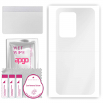 apgo Ultra Clear Protective Skin Sticker for the back compatible with Oukitel WP17, Wrap Film, Hydrogel Film, Flexible, Soft TPU with positioning laye