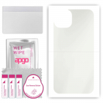 apgo MATTE Protective Skin Sticker for the back compatible with Apple iPhone 15, Wrap Film, Hydrogel Film, Flexible, Soft TPU with positioning layer e