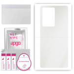 apgo Protective Skin Sticker for the back compatible with ZTE Axon A41 Ultra 5G, Wrap Film, Foil, Vinyl - Pattern Matte Transparent