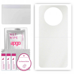 apgo Protective Skin Sticker for the back compatible with ZTE Voyage 41, Wrap Film, Foil, Vinyl - Pattern Matte Transparent