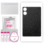 apgo skin sticker film foil vinyl for the BACK compatible with Honor MagicPad 13, scratch-resistant, easy to install - Black Honeycomb