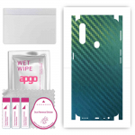 apgo Protective Skin Sticker for the back+sides compatible with Oppo A31, Full Wrap Film, Foil, Vinyl - Pattern Carbon Chameleon CAKA1