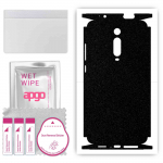 apgo Protective Skin Sticker for the back+sides compatible with Xiaomi Redmi K20 Pro, Full Wrap Film, Foil, Vinyl - Pattern Matte Black