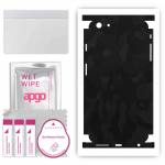 apgo Protective Skin Sticker for the back+sides compatible with Apple iPhone 6 Plus, Full Wrap Film, Foil, Vinyl - Pattern Black Camo