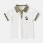 Laste l&uuml;hikeste varrukatega T-s&auml;rk 2024 Suvine Lasteriided Poiste v&auml;rvilised varrukad L&uuml;hikeste varrukatega Beebi multifilmi top 90cm valge