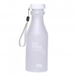 550 ml lekkekindel sportliku veepudeliga kaasaskantav v&auml;lireisi tervislik joogitops valge