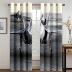 Odavad 3D Prinditud Lennuk Veoauto Lahe Auto S&otilde;iduk &Otilde;hukesed Akna kardinad Poistele Mehele Elutoa Magamistoa Kaunistus 2 T&uuml;kki Tasuta saatmine W50H130(CM)x2PCS&Hook