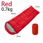 0,7-1,3 kg V&auml;litelkimiseks Magamiskott S&uuml;gis Talv Kevad Siseruumides Soojana Hoidmine Kapuutsiga Magamiskott Reisimine Telkimine Matkamine Puhkeasend Kate Red 0.7kg