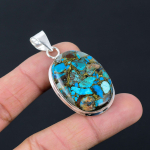 Vaskvaskis t&uuml;rkiis v&auml;&auml;riskivi ripats massiivne 925 sterlingh&otilde;be ripats ehted kingitus unisexile LG-058