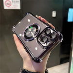 Luksuslik Magsafe'i juhtmevaba laadimise telefoni&uuml;mbris iPhone'i 11 12 13 14 15 16 Pro Max Plus magnetilise l&auml;bipaistva elektriplaadist kaitseraua kate jaoks iPhone 13 lilla