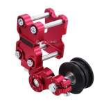 Kaasaskantav mootorratta alumiiniumist reguleerija ketipinguti polt rulli t&ouml;&ouml;riistal punane