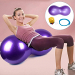 Tasakaalutreeneri harjutuspall PVC jooga maap&auml;hklipall joogapall koos t&auml;ispuhujaga Fitness Ball paks pall jooga pilatese jaoks 45cm*90cm roosa