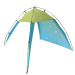 Kaasaskantav varikatus UV p&auml;ikesevari, kolmnurkne v&auml;litelk 210 x 230 x 160/82 x 90 x sinine/kollane