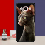 Sphinx Cat Printing joonistus&uuml;mbris Samsung Galaxy J7 J5 J3 J1 A3 A5 2017 2016 J4 J6 Plus A6 A7 A8 A9 2018 tagakaas J3 2016 - J310