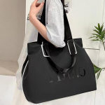 Suure mahutavusega vabaaja veekindel nailonist kandekott Moodsa disainiga lihtne &otilde;lakott naistele hall