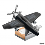 Auto &Otilde;huv&auml;rskendaja P&auml;ikeseenergia Lennuki Dekoratsioon Mini Auto Parf&uuml;&uuml;m &Otilde;hu V&auml;rskendaja L&otilde;hn Auto Lennuki Ornament Auto Aksessuaarid must