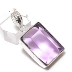 Amethyst Gemstone Handmade 925 Sterling Silver Jewelry Pendant 1.62 z1o77
