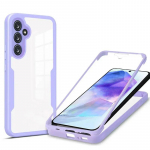 360&deg; &uuml;mbris Samsung Galaxy A55 5G A35 A25 A15 A54 A34 A14 A53 A33 A52S A13 t&auml;iskaanega silikoonist &uuml;mbris selge p&otilde;rutuskindel t&auml;iskaitsekate A25&Case for Samsung lavendel