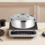 Roostevabast terasest potis keetmine induktsioonpliidi jaoks K&ouml;&ouml;gin&otilde;ud Paks supipott 28cm